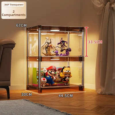 Transparent Stainless Steel Display Cabinet