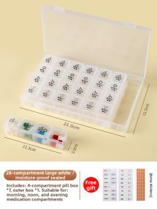 Vilscijon | Portable Weekly Medicine Organizer with Reminder