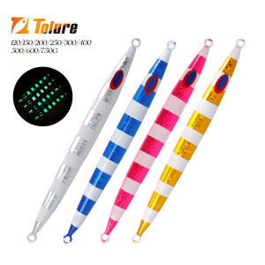 TOLU 120g 150g 200g 250g 300g-600g Fast Sinking Saltwater Jigging Fishing Bait Isca Speed Falling JIg Artificial Baits Jig Lure