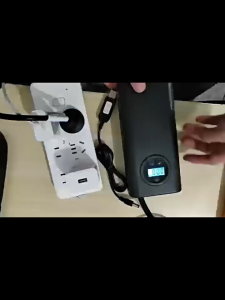 เครื่องปั๊มลมไฟฟ้า ปั้มลมไฟฟ้า ปั้มลมพกพา LED Electric Air Pump ที่เติมลมยางรถ มอเตอร์ไซค์