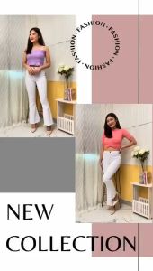 Celana Cutbray Rawis Wanita Putih Bersih Celana Panjang Jeans Wanita Cutbray Jeans Wanita
