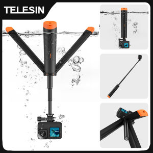 TELESIN Underwater Buoyancy bar Diving Extendable Selfie Stick Tripod For Gopro Insta360 DJI OSMO Action Camera Accessories