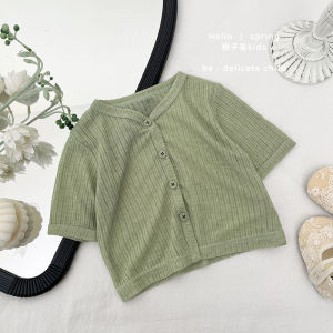 Áo Khoác Chống Nắng Mỏng Thoáng Khí Mùa Hè Cho Bé Gái Áo Khoác Ngoài Màu Trơn Đa Năng Thường Ngày Cho Trẻ Sơ Sinh Và Trẻ Em