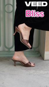 (สินค้าพร้อมส่งจากไทย) Arista (ART-090 รุ่น Bliss) รองเท้าส้นสูงเปิดส้น ผ้าซาตินเกรดพรีเมียม สวยหรู ลุคลูกคุณหนู