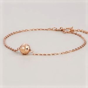 Chow Sang Sang Minty Collection 18K Rose Gold Bead Bracelet 92530B
