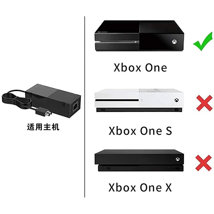 สำหรับ Xbox One Power Adapter ที่ชาร์จคอนโซลเกมสากลพร้อมสายไฟ 100‑240V