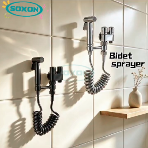 SOXON 4 in 1 Bidet Spray Gun Set Bathroom Toilet High Pressure 304 Stainless Steel Sprayer
