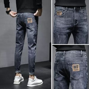 Men Slim Fit Spring Fleece Jeans