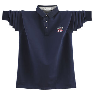 Áo Thun Polo Cổ Bẻ Tay Dài Dáng Rộng Cỡ Lớn Cho Nam Mùa Thu Kinh Doanh Thương Hiệu CPCOMPANY Cotton 95% Polyester 5%