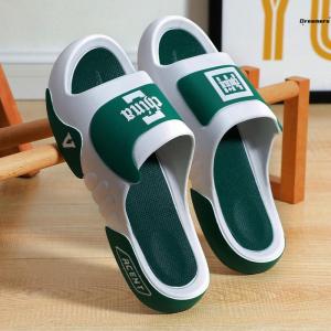 Mens Summer Anti-Slip Bathing Thick Bottom Wear-Resistant Outdoor Sports Slippers Sensation PVC Home Shoes Simple Style Youth