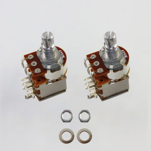 2PCS6MM thick roller shaft short pole15mm pull guitar potentiometer suitable for electric guitar/bass volume/tone potentiometer