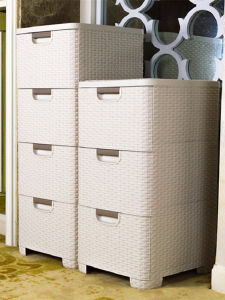 Multi-Layer Plastic Bed Side Drawer Storage Cabinet Baby Wardrobe Bedroom Supplies Storage Box Bathroom Locker