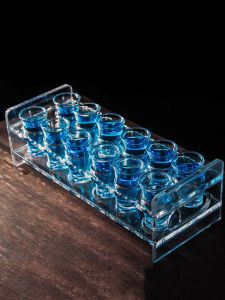 Elegant Small Glass White Wine Cup 8 Fen High Aesthetic Value Luxury Premium Sensation European Style Pure Color Beverage