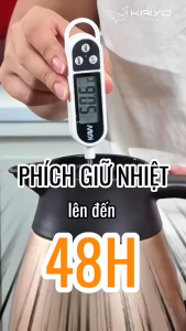 Phích Giữ Nhiệt Inox 2 Lớp KSV Kaiyo – Bình Giữ Nhiệt Nước Nóng Lạnh Giữ Nhiệt Tốt Tiện Dụng