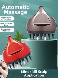 Electric Scalp Medication Applicator with Essence-Guiding Comb