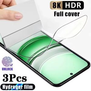 3Pcs Hydrogel Film For OPPO Find X6 Pro X5 Lite X3 NEO X2 Reno9 Reno8 Full Cover Screen Protector