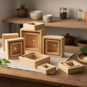 Bộ 2 Khuôn Làm Bánh Chưng Bằng Gỗ Thông Minh - Khuôn Gói Bánh Chưng Tự Nhiên Nhiều Kích Thước Tiện Lợi Tại Nhà