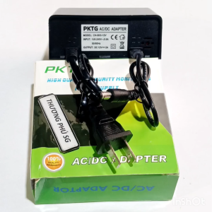 Adapter Camera 12V - 2A (Đầu cắm 5.5mm x 2.1mm) / Loại treo ngoài trời chống sét chống mưa