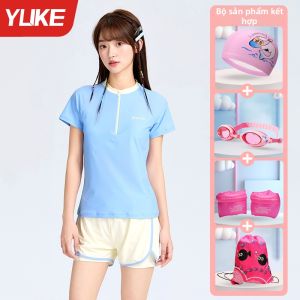 Yuke | Bộ Đồ Bơi Chống Tia UV Khô Nhanh Cho Bé Gái