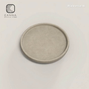 Canna - Coaster ที่รองแก้วมินิมอล ถาดรองแก้ว ECO-Friendly จากแกลบข้าว ขนาด 9 ซม.