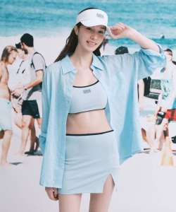 Ayc Korean Local Stock MOUVEMENT W Classic Logo Bikini Set-Up