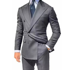 Wedding Men Suits Casual Slim Fit Peak Lapel Blazer Pants High Quality 2 Pieces Beach Costume Homme