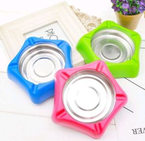 Asbak Stainless Bulat kotak / Asbak Stainless Plastik Warna Warni