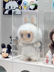Labubu Zimomo กล่องอะคริลิค ประกอบเองได้ ตู้โชว์ของสะสม วัสดุอะคริลิก ใสมาก