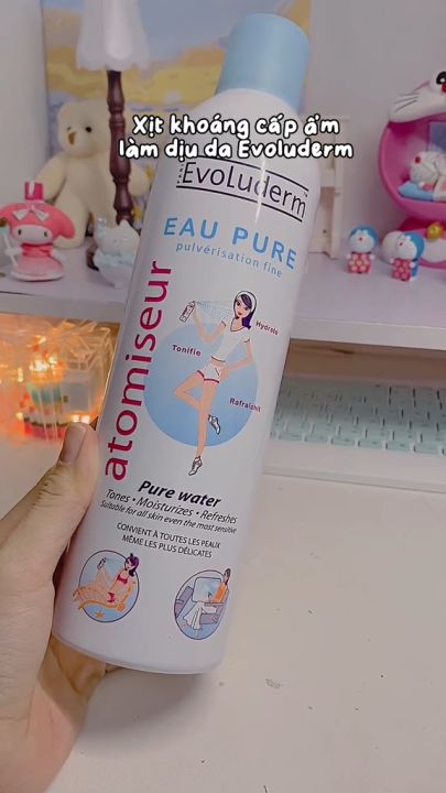 Xịt khoáng Evoluderm Atomiseur Eau Pure - Dưỡng ẩm cấp nước cho da