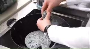 1 ชิ้น 20 ซม ฝอยหม้อขัดหม้อ ที่ขัดหม้อ/ล้างหม้อ ฝอยหม้อหรือกระทะ