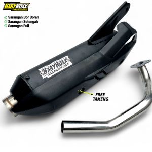 Knalpot Standar Racing Vario Beat Scoopy Mio Aerox Pcx Nmax Moncong Shijiro Original BABYROXX Racing