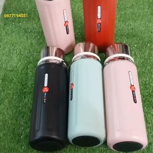 Bình siêu giữ nhiệt VACUUM Inox 316 dung tích 800ml có lọc trà nắp làm cốc uống nước-Mẫu mới nhất 2024