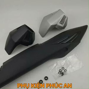 Ốp che ống pô xe Winner 150 v1 - pát bô cách nhiệt ống xả Winner Ver1 đen nhám thay ốp zin