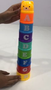 FU  Mainan Anak Stacking Cup / Mainan Susun Gelas Warna Warni Toys / Mainan Edukasi Anak