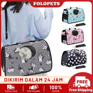 FOLOPETS Tas Kamar Kucing Waterproof & Tas Pet Carrier Kucing