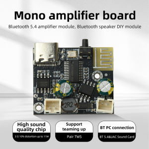 occkic | BPM13 Plus 6.2W Mono Class D Amplifier Bluetooth 5.4 Audio Power Amplifier PCBA 1-channel mp3 Music Player Speaker DIY Module