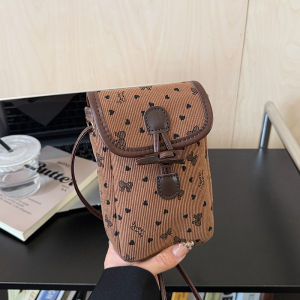 TANGKOU | Corduroy Casual Crossbody Bag Mini Phone Bag