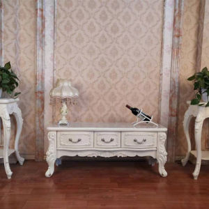 Living Room Furniture European-Style Multi-Drawer TV Cabinet Small Apartment Carved TV Stand Floor Cabinet Modern Minimalist Low Cabinet