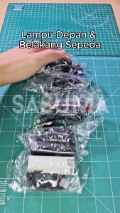 SASUMA lampu depan dan belakang sepeda Headlamp Front Rear Bike Bicycle USB rechargeable cas ulang