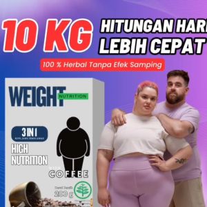 Weight Nutrition Coffee - Kafein Alami & Herbal Penggemuk Badan Permanen Rasa Cacao & Temulawak