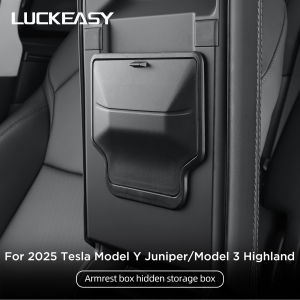 for Tesla Model Y Juniper/Launch 2025 Car Armrest Box Hidden Storage Box Model 3 Highland 2024-2025 Center Console Storage Case