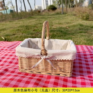 Outdoor Wicker Reed Basket Handheld Picnic Basket Shopping Basket Storage Organizer from Shandong China Versatile Utility Basket