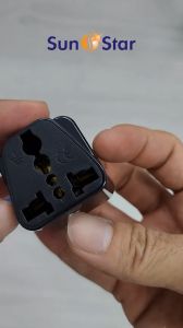 Narken Universal Full Copper 3 pin Adaptor Travel Plug for Malaysia UK Power Sockets China 2 Pin Adapter