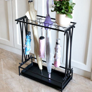 Modern Simplicity Metal Umbrella Stand Rack Home Entrance Wall Mounted Iron Artistic Design Umbrella Holder Storage Tube