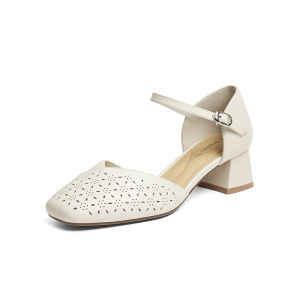 Reddragonfly | Closed Toe Heels Leather Sandals for Women