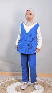 CF Kids Setelan Rompi Anak Perempuan Muslimah Amara Set