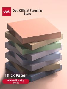 deli | Muted Color Thick Student Memo Pad Re-stick Notes