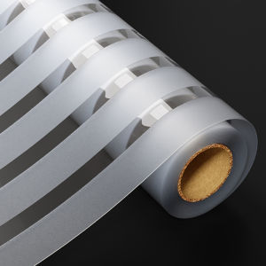 Office Use Frosted Glass Stickers Light Translucent Non Transparent Static Cling Privacy Window Film Striped Decorative PVC