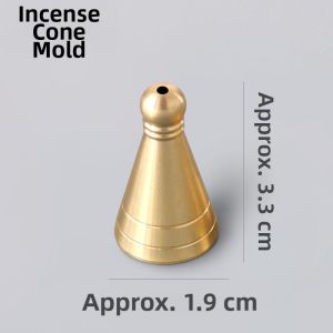 CHIZHIDU | Brass Original Color Incense Mold Set