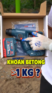 Máy Khoan Bê Tông Boshun BS- RH2002CP 2 Chức Năng 21V Pin Li-ion 6.0Ah 3 Cấp Tốc Độ 2 Chức Năng Chuyên Khoan tường nhỏ gọn - Cầm nắm nhẹ - Bảo Hành 6TH